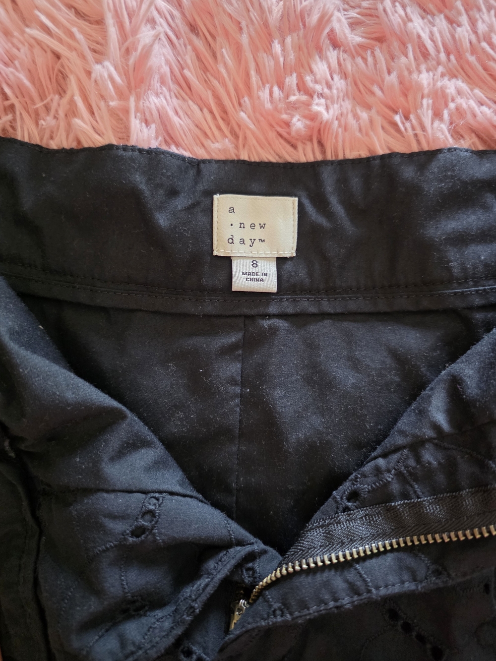 a new day Black High-Waist Eyelet Shorts - Picture 3 of 5